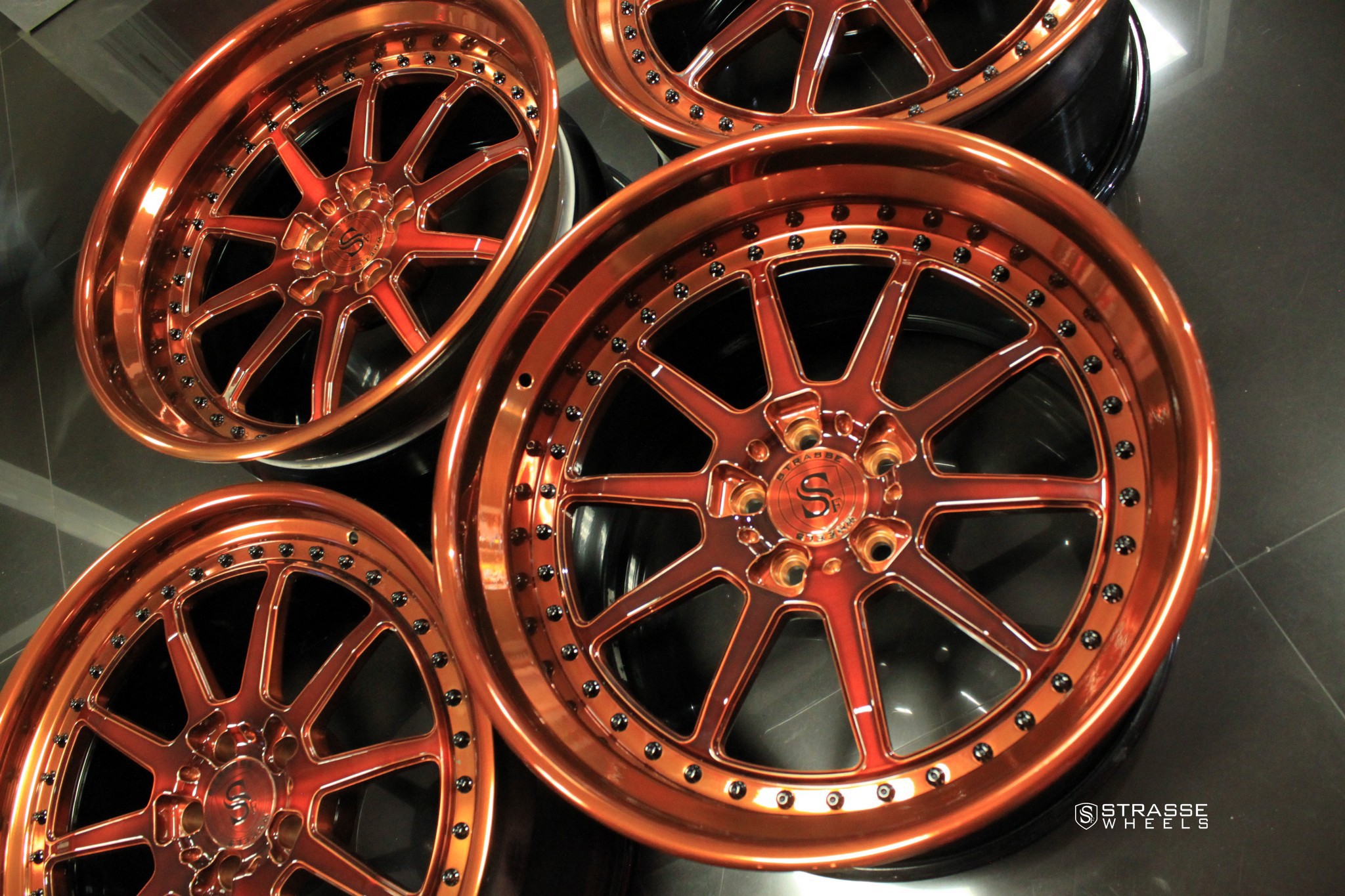 R10 Competition Series - Brushed & Polished Copper - Strasse Wheels