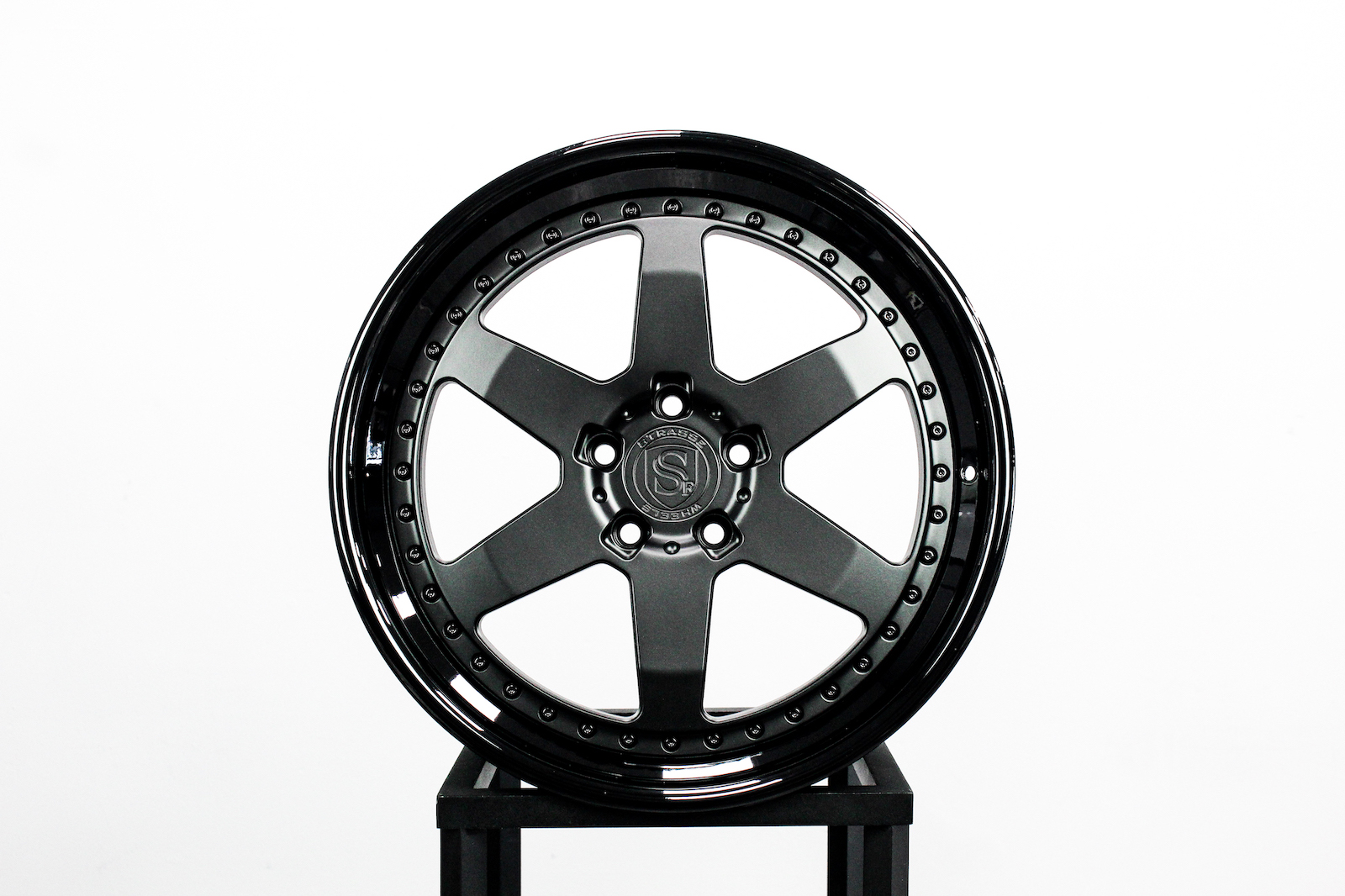 S6 Competition Series Satin Black & Gloss Black Strasse Wheels